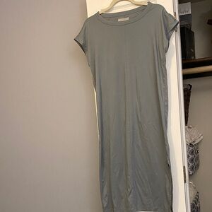 Everlane The Luxe 100% cotton Cap sleeve Midi dress